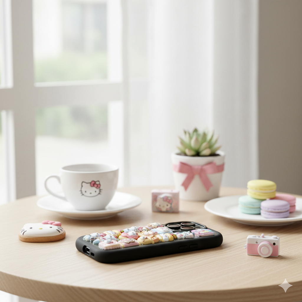 Cover Hello Kitty nera