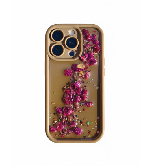 Cover Marrone Con Fiori